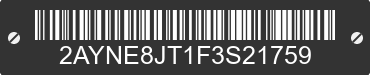 2015 HINO Conventional Type Truck 2AYNE8JT1F3S21759 VIN decoded