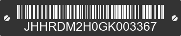 2016 HINO XJC720 / XFC720 JHHRDM2H0GK003367 VIN decoded