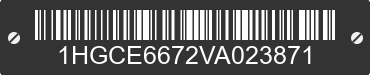 1997 HONDA Accord 1HGCE6672VA023871 VIN decoded