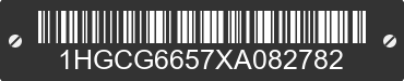 1999 HONDA Accord 1HGCG6657XA082782 VIN decoded