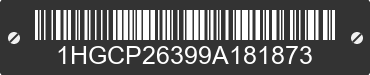 2009 HONDA Accord 1HGCP26399A181873 VIN decoded