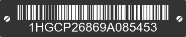 2009 HONDA Accord 1HGCP26869A085453 VIN decoded