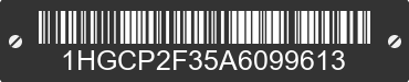 2010 HONDA Accord 1HGCP2F35A6099613 VIN decoded