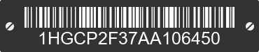 2010 HONDA Accord 1HGCP2F37AA106450 VIN decoded