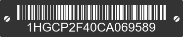 2012 HONDA Accord 1HGCP2F40CA069589 VIN decoded