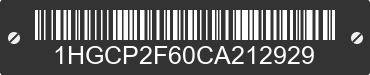 2012 HONDA Accord 1HGCP2F60CA212929 VIN decoded