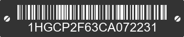2012 HONDA Accord 1HGCP2F63CA072231 VIN decoded