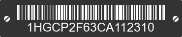 2012 HONDA Accord 1HGCP2F63CA112310 VIN decoded