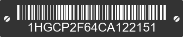 2012 HONDA Accord 1HGCP2F64CA122151 VIN decoded