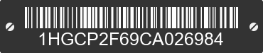 2012 HONDA Accord 1HGCP2F69CA026984 VIN decoded