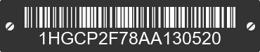 2010 HONDA Accord 1HGCP2F78AA130520 VIN decoded
