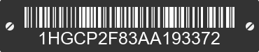 2010 HONDA Accord 1HGCP2F83AA193372 VIN decoded