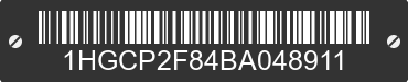 2011 HONDA Accord 1HGCP2F84BA048911 VIN decoded