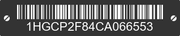 2012 HONDA Accord 1HGCP2F84CA066553 VIN decoded