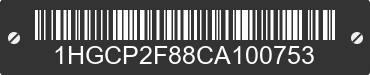 2012 HONDA Accord 1HGCP2F88CA100753 VIN decoded