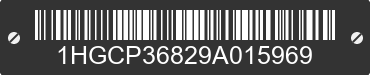 2009 HONDA Accord 1HGCP36829A015969 VIN decoded