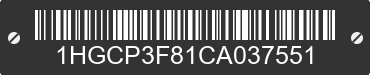 2012 HONDA Accord 1HGCP3F81CA037551 VIN decoded
