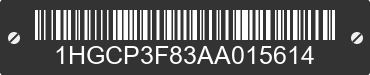 2010 HONDA Accord 1HGCP3F83AA015614 VIN decoded