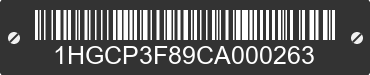 2012 HONDA Accord 1HGCP3F89CA000263 VIN decoded