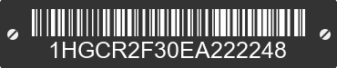 2014 HONDA Accord 1HGCR2F30EA222248 VIN decoded