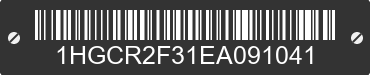 2014 HONDA Accord 1HGCR2F31EA091041 VIN decoded