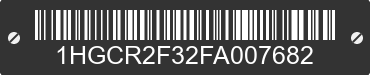 2015 HONDA Accord 1HGCR2F32FA007682 VIN decoded