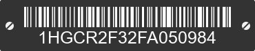 2015 HONDA Accord 1HGCR2F32FA050984 VIN decoded