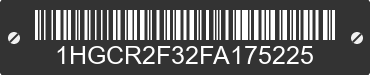 2015 HONDA Accord 1HGCR2F32FA175225 VIN decoded