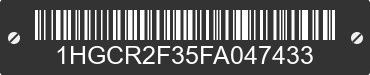 2015 HONDA Accord 1HGCR2F35FA047433 VIN decoded
