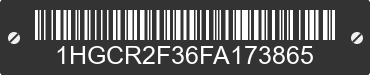 2015 HONDA Accord 1HGCR2F36FA173865 VIN decoded