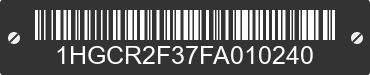 2015 HONDA Accord 1HGCR2F37FA010240 VIN decoded