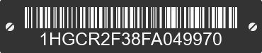 2015 HONDA Accord 1HGCR2F38FA049970 VIN decoded