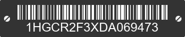2013 HONDA Accord 1HGCR2F3XDA069473 VIN decoded