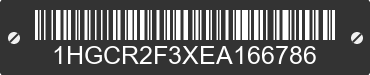 2014 HONDA Accord 1HGCR2F3XEA166786 VIN decoded