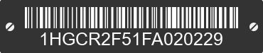2015 HONDA Accord 1HGCR2F51FA020229 VIN decoded