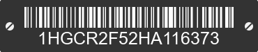 2017 HONDA Accord 1HGCR2F52HA116373 VIN decoded