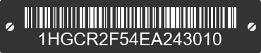 2014 HONDA Accord 1HGCR2F54EA243010 VIN decoded