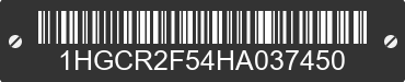 2017 HONDA Accord 1HGCR2F54HA037450 VIN decoded