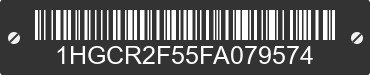 2015 HONDA Accord 1HGCR2F55FA079574 VIN decoded