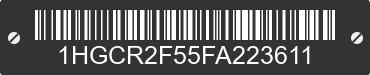 2015 HONDA Accord 1HGCR2F55FA223611 VIN decoded