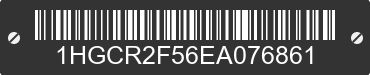 2014 HONDA Accord 1HGCR2F56EA076861 VIN decoded
