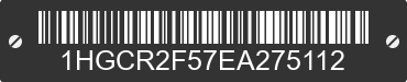 2014 HONDA Accord 1HGCR2F57EA275112 VIN decoded