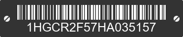 2017 HONDA Accord 1HGCR2F57HA035157 VIN decoded