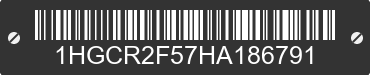 2017 HONDA Accord 1HGCR2F57HA186791 VIN decoded