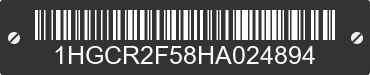2017 HONDA Accord 1HGCR2F58HA024894 VIN decoded