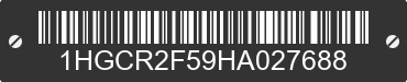 2017 HONDA Accord 1HGCR2F59HA027688 VIN decoded