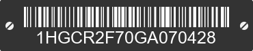 2016 HONDA Accord 1HGCR2F70GA070428 VIN decoded