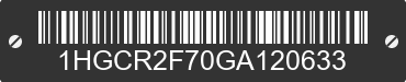 2016 HONDA Accord 1HGCR2F70GA120633 VIN decoded