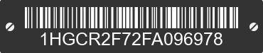 2015 HONDA Accord 1HGCR2F72FA096978 VIN decoded