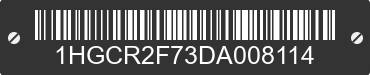 2013 HONDA Accord 1HGCR2F73DA008114 VIN decoded